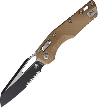 MCT2102FLBN Microtech Standard Issue MSI Ram-Lok Pocket Knife Fluted Brown